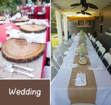 Lemonfilter Natural Wood Slices 16 Pcs 4.3-4.7 Inches Craft Wood Kit Wooden Circles Unfinished Log Wooden Rounds for Arts Crafts Wedding Christmas Lemonfilter