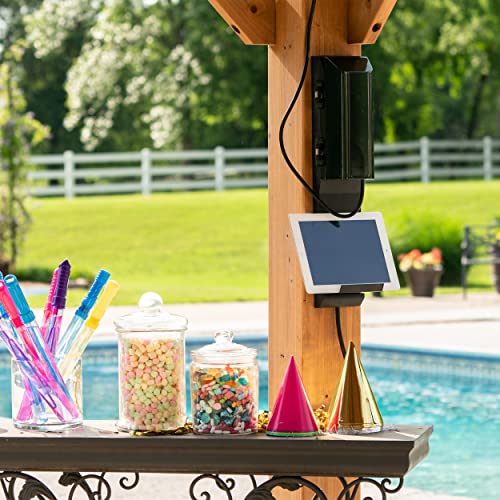 Backyard Discovery Norwood 16 ft. x 12 ft. Cedar Wood Gazebo,Thermal Insulated Steel Roof, Durable, Supports Snow Loads and Wind Speed, Rot Backyard Discovery