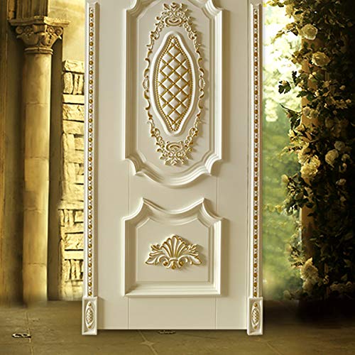 Beoot Wooden Carved Onlay Appliques Wood Carving Decal Unpainted Furniture Bed Door Cabinet Decor (15x15cm/5.91x5.91inch) Beoot