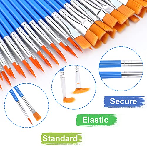 UPINS 30 Pcs Paint Brushes,Small Brush Bulk for Detail Painting UPINS