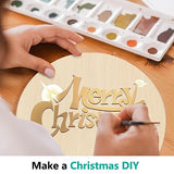 HILELIFE Wood Rounds for Crafts 10 Inch - 5 Pack Wood Round, Unfinished Wood Circles for Crafts, Round Wooden Discs, Circle Wood Sign Blank HILELIFE