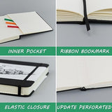 Hardcover Sketch Book, Square Sketchbook with 120LB/200GSM Thick Drawing Paper, 120 Pages/60 Sheets Sketch Pad for Adults and Kids, Large Mixed Media VANRTTO