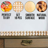 Wooden Peg Dolls Unfinished 2'' Set of 18 pcs - Wooden Peg People Unfinished - Wooden Dolls Peg - Wooden Figurines for Crafts - Unfinished Wooden AEVVV