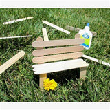 KTOJOY 50 Pcs Jumbo Wooden Craft Sticks Wooden Popsicle Craft Sticks Stick 6” Long x 3/4”Wide Treat Sticks Ice Pop Sticks for DIY Crafts，Home Art KTOJOY