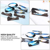 Couple Gifts Couple Gifts DIY Gift 5pcs Wooden Pieces for Epoxy Resin Crafts Natural Unfinished Wood Landscape for DIY Jewelry Making Pendant EXCEART