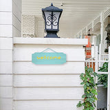 3Pack Blank Wood Sign for Craft Unfinished Hanging Wooden Board with Hole DIY Door Wall Decor Holiday Decoration Lamantery