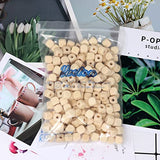 yueton 300PCS 10mm Blank Unfinished Wooden Beads Cube Wood Beads Spacer Beads Loose Beads for Jewelry Making and DIY Craft Accessories yueton