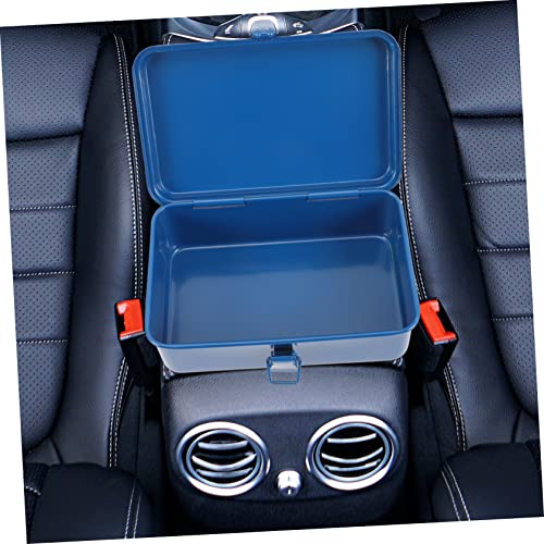 Uonlytech Box Portable Tool Box Mechanic Tool Box Tractor Implements Repairing Tool Box Portable Tool Box with Wheels Tool Chest Metal Tool Case Iron Uonlytech