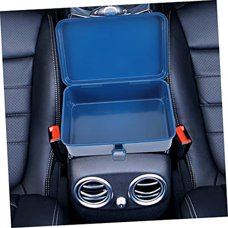 Uonlytech Box Portable Tool Box Mechanic Tool Box Tractor Implements Repairing Tool Box Portable Tool Box with Wheels Tool Chest Metal Tool Case Iron Uonlytech