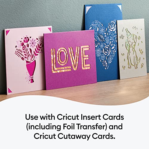 Cricut Cutaway Cards with 2x2 Card Cutting Mat and 30 Piece Pen Set Bundle - Ultimate Card Making Pack, Variety Gel Pen Pack, Craft Cutting Machine - WoodArtSupply