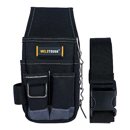 MELOTOUGH Pocket Tool Pouch Tool Belt Pouches with Belt Clip Utility Mini Tool Organizer Pouch for Electrician,Carpenter,Construction,Technician - WoodArtSupply