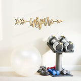 Inspire Right Arrow Wood Sign Home Decor Wall Art Hanging Rustic Unfinished 12" x 3" Woodums