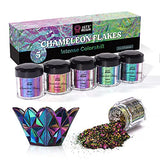 LET'S RESIN Chameleon Flakes, Resin Supplies -Intense Color Shift Pigment Powder for Resin Molds/Tumblers, Chrome Powder Pigment for Christmas Nail LET'S RESIN