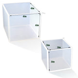 Large Square Resin Molds-Large Cube Silicone Casting Molds for DIY Art Epoxy Resin,Transparent Deep Square Silicone Molds for Resin Casting,4 Inch Sakolla