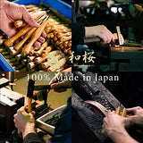 Wazakura 3PCS Bonsai Chisel Kit with Round Gouge, Single Bevel Skewed and V-Parting Tool, Hand Carving Tool Set for Jin Shari Making, Woodworking Wazakura