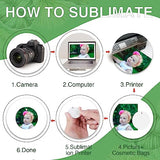 135Pcs Sublimation Keychain Blanks Bulk,MDF Keychain Double Sided Heat Transfer Keychain Board with Film,Key Rings, Plastic Retaining Clips for DIY NEOACT