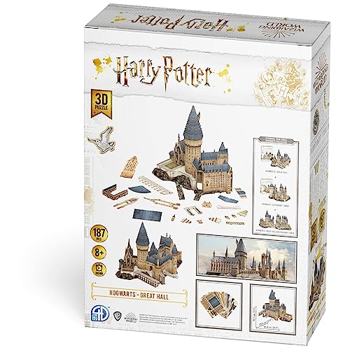 4D Cityscape Harry Potter Great Hall Paper 3D Puzzle Standard, Multicolored 4D Cityscape