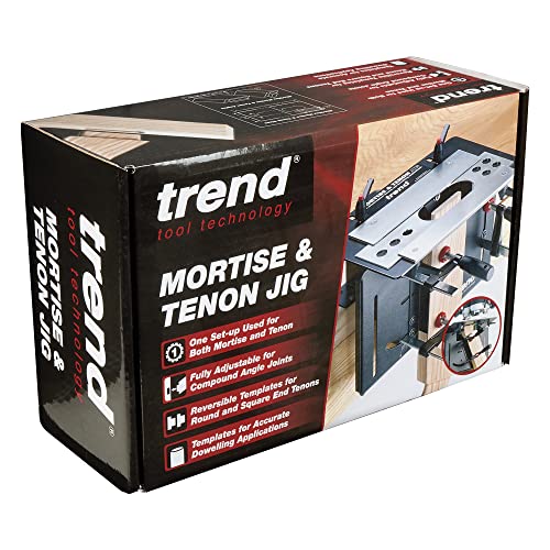 Trend Mortise and Tenon Jig for Perfect-Fitting Joints, Ideal for Furniture Construction, Fully Adjustable for Compound Angle Joints, MT/JIG