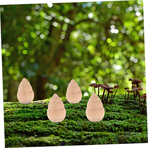 Ciieeo 10pcs Small Bamboo Shoots Flowerpot Ornament Wood Peg Doll Wood Doll Bodies Peg Doll Craft Christmas Stocking Stuffer DIY Craft Tree Ciieeo