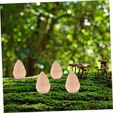 Ciieeo 10pcs Small Bamboo Shoots Flowerpot Ornament Wood Peg Doll Wood Doll Bodies Peg Doll Craft Christmas Stocking Stuffer DIY Craft Tree Ciieeo