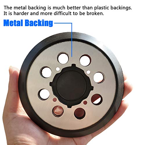 5" Hook-&-Loop Replacement Sander Pad for DeWalt DWE6423/6423K, DWE6421/6421K, DCW210B Random Orbital Sander - 5 Inch Aluminum Alloy Sanding Pad for Tockrop