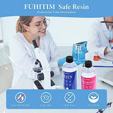 Epoxy Resin 34OZ - Epoxy Resin Kit, Crystal Clear Epoxy Resin Kit - Not Yellowing, No Bubble, Self Leveling, High-Gloss, Casting & Coating for DIY FUHITIM