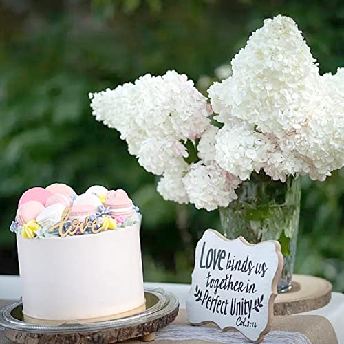 Honbay 40PCS Unfinished Love Wood Slices Blank Wooden Embellishments Gift Ornaments for Home Wedding Birthday Party Valentine's Day Decoration HONBAY