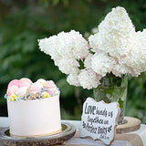 Honbay 40PCS Unfinished Love Wood Slices Blank Wooden Embellishments Gift Ornaments for Home Wedding Birthday Party Valentine's Day Decoration HONBAY