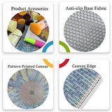 MIAOLLUN Latch Hook Rug Kit, Sunflower Pattern Printed Canvas DIY Rug Crochet Yarn Kits, Embroidery Decoration 20.4" X 20.4" (52 * 52cm) MIAOLLUN