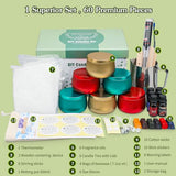 Candle Making Kit, Beeswax Scented Candles Supplies Arts and Crafts for Adults and Teens Gift Set for Women Including Fragrance, Soy Wax, Cotton YINUO LIGHT