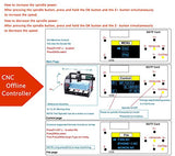 RATTMMOTOR CNC GRBL Offline Controller, 3 Axis GRBL DIY CNC Router Offline Control Button/Module LCD Screen for Mini CNC Carving Milling Engraver RATTMMOTOR