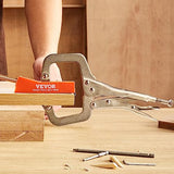 VEVOR Pocket Hole Jig, 56 Pcs Mini Jig Pocket Hole System with 9" C-clamp, Step Drill, Wrench, Drill Stop Ring, Square Drive Bit, and Screws, for DIY VEVOR