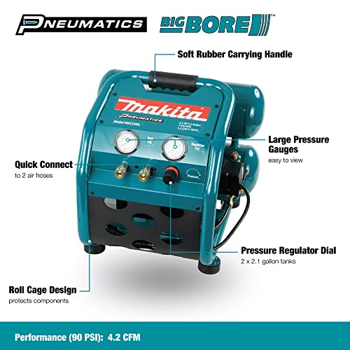 Makita MAC2400 2.5 HP* Big Bore™ Air Compressor Makita