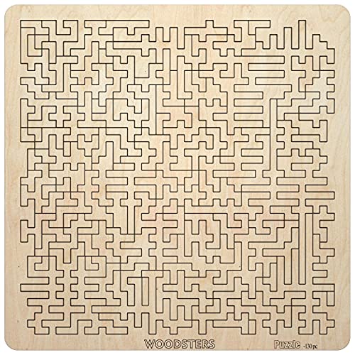 WOODSTERS Mind Bending Wooden Jigsaw Puzzle - Best Gift for Adults and Kids - Aztec Labyrinth - Expert Level Challenging Puzzle for Adults - 130 WOODSTERS