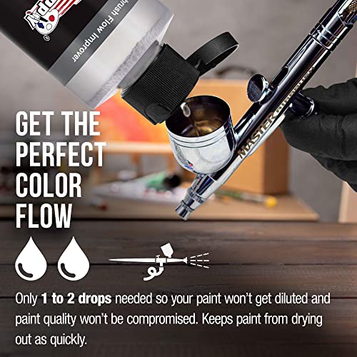 U.S. Art Supply Airbrush Flow Improver, 8-Ounce Bottle - Additive to Improve Acrylic Paint Flow, Reduce Clogs, Paint Wetting, Dry Needle Tips, U.S. Art Supply