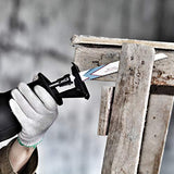 EZARC Reciprocating Saw Blade Bi-Metal Cobalt Sabre Saw Blades for Wood Demolition 9-Inch 6TPI R922DH (5-Pack) EZARC