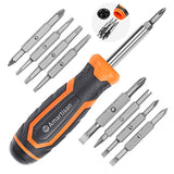 Amartisan 18-in-1 Multi-bit Screwdriver Set Tool All in One, Portable Multi-Purpose Screwdriver, Slotted/Philips/Pozi/Torx/Square,Nut Driver Amartisan