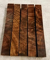 Burled Highly Figured Walnut Pen Blanks - 3/4" x 3/4" x 6" (5 Pcs) Barrington Hardwoods