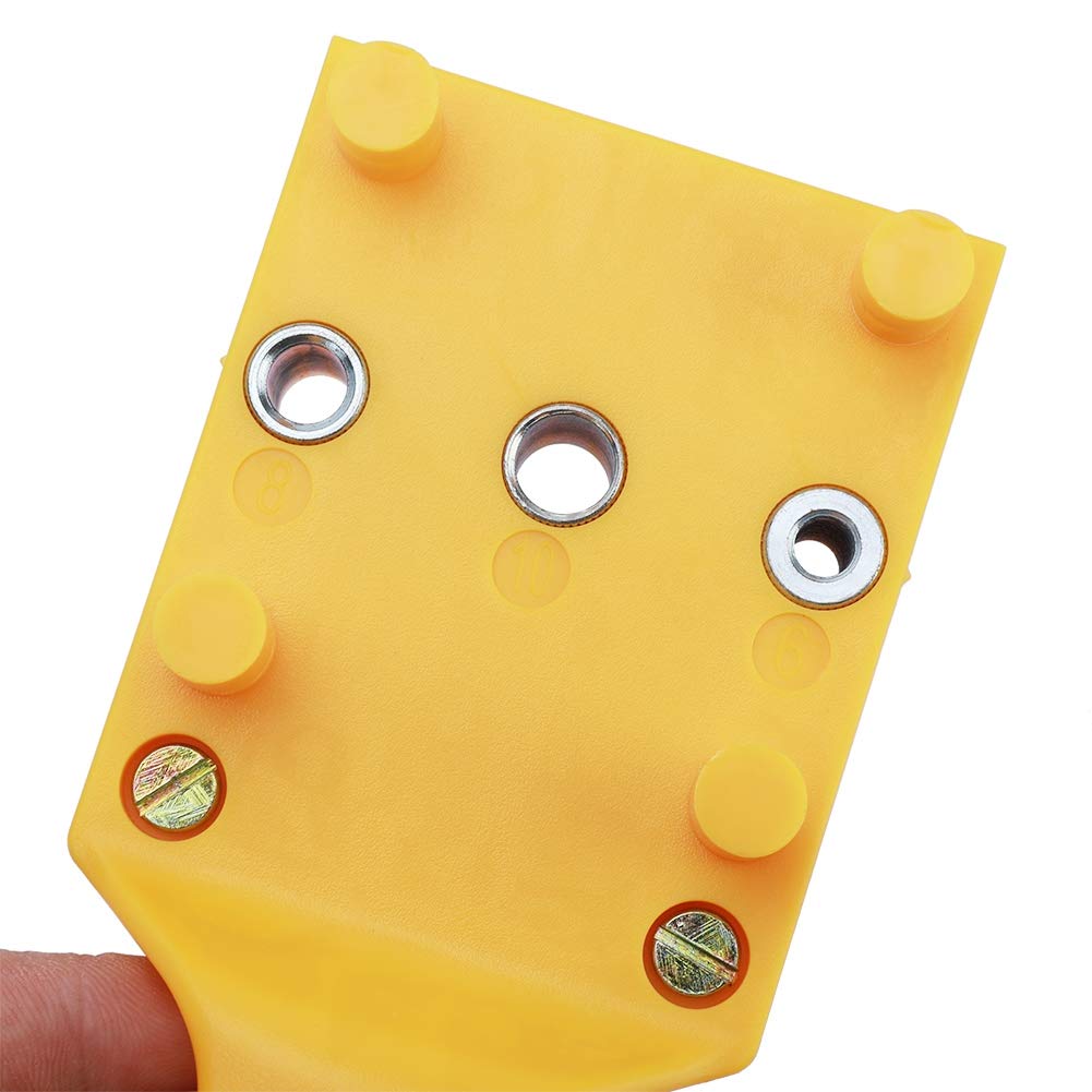 Woodworking Dowel Jig, Drill Bits Guide Saw Tools, Self-Centering Handheld Dowel Jig fits 6/8/10mm Drill Guide Metal Sleeve Wood Drilling Doweling mumisuto