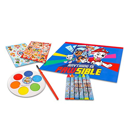 Paw Patrol Coloring and Activity Kit - Bundle with Paw Patrol Coloring Book, Stickers, Paint, Activities, and More | Paw Patrol Art Set for Kids, - WoodArtSupply