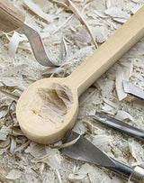 QWORK Wood Carving Spoon Blank Beech Basswood Black Walnut Spoon Mould, Unfinished Wooden Craft Whittling Kit Wood Spoon Whittling Craft Wood Blanks QWORK