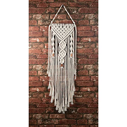Solid Oak Macramé Wall Hanger Kit - Double Twist, Original version Make-rame