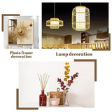 50 Pcs Dowel Rods, 1/4 x 12 Inch Wooden Dowels Craft Sticks Unfinished Natural Bamboo Doweling Rods for Crafts and DIYers WSICSE