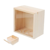Anneome Box Storage Wooden Box Decorative Treasure Chest Gift Packing Piggy Bank for Adults Tray Decorations Adult Piggy Bank Clear Lid Wood Jewelry Anneome