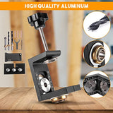 3 in 1 Dowel Jig Drill Kit,Hizmivos Woodworking Dowel Drilling Guide Set with 8/10/15mm Hole Dowel Pins,Adjustable Pocket Hole Jig Kit with Hizmivos