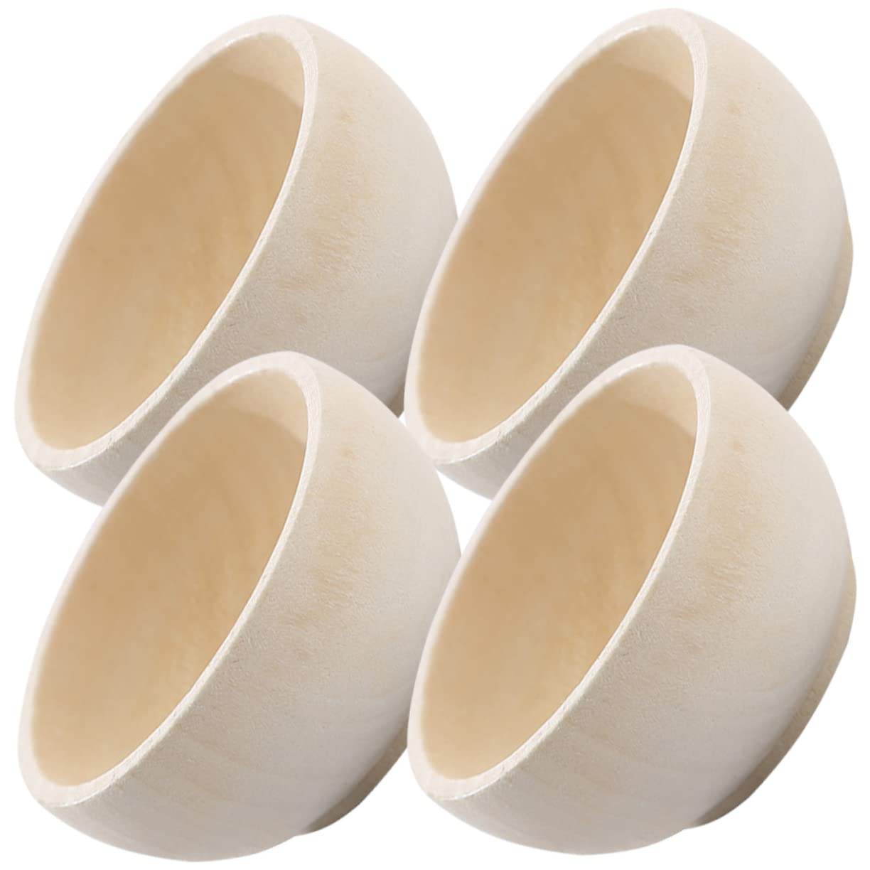 Abaodam 12 pcs small wooden bowl wooden crafts wooden cutlery dinnerware small wood bowls unfinished wood bowls wood bowl Delicate Wood Simulated Abaodam