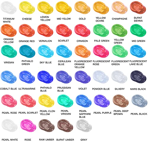 GOTIDEAL Metallic Acrylic Paint Pearl Purple Tubes(120ml, 4.1 oz) Non Toxic Non Fading,Rich Pigments for Painters, Adults & Kids, Ideal for Canvas GOTIDEAL