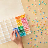 3 Pack Jewelry Organizer Box for Earrings, Clear Plastic Bead Storage Containers for Crafts (36 Compartments) Juvale