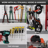 Slatwall Panel Garage Wall Organizer Heavy Duty Wall Mounted, PVC Slat Wall Panels Garage Wall and Home Organizer Storage System, Garage Slatwall for FRAYSCENT