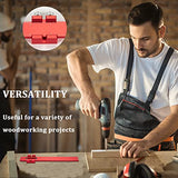 Woodworking Ruler Precision Pocket Rule - 12, 8, 6 Inch Metal Slide Stop Marking Ruler Metric Inch Measuring Wood Working Scribing Measure Tools - vicrays